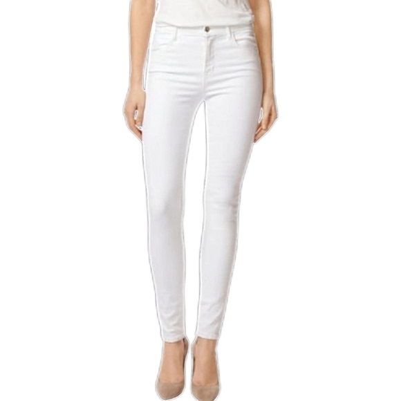 J. Brand White Low Ride Leggings - Picture 1 of 10
